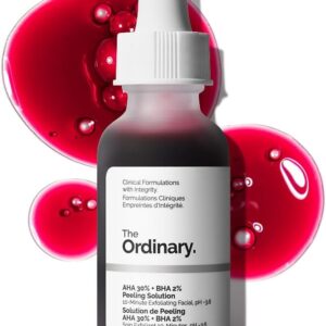 The Ordinary AHA 30% + BHA 2% Peeling Solution, Advanced Exfoliating Peel for Brighter Skin